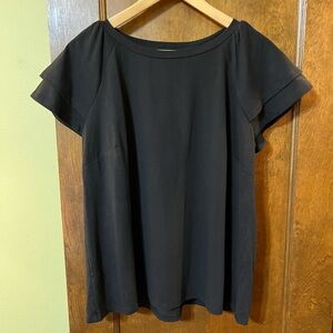 Eloquii double petal cap sleeve cotton blouse sz 14/16